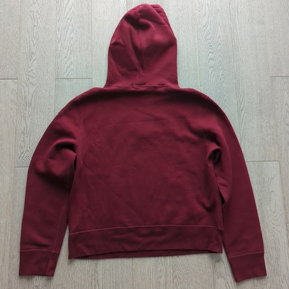Campus Crew Burgundy Maroon Hoodie - Picture 4 of 4